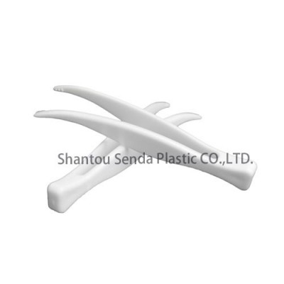 Plastic tweezers,PP medical tweezers,curved tip plastic tweezers