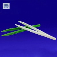 Plastic medicine tweezers 11.4cm,plastic tweezer pp and green color white color