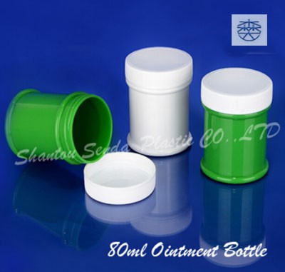 80ml pp plastic bottle ointment jar