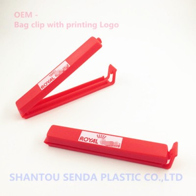 bag clip .sealing clip ,OEM order for printing logo