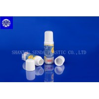 PE pharmaceutical sponge bottle, liniment bottle with applicator in sponge, sponge applicator plastic PE cosmetic bottle