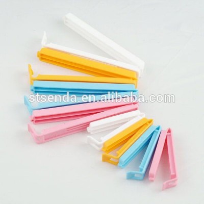 106mm food bag clip, multi color plastic bag clips