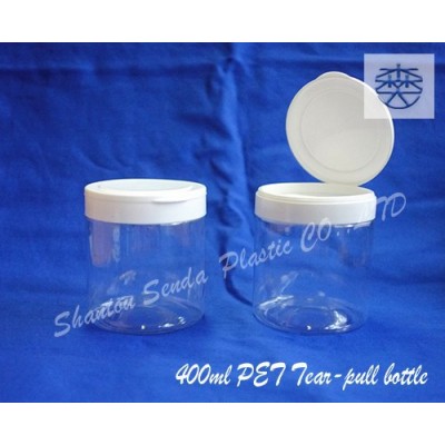 zip-top PET bottle, pop-tap PET jar, ring-pull PET can, food Industrial Use and Easy Open End Sealing Type PET bottle400ML