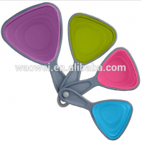 Kitchen Craft Colourworks Collapsible Silicone Measuring Cups 4 Piece Baking Set