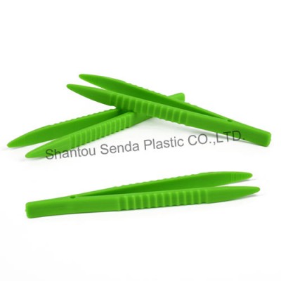 medical devices 114mm green plastic tweezers