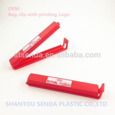 plastic bread bag clip, plastic bag closure clip