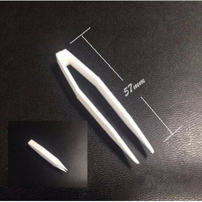 mini plastic tweezers 57mm, tweezer for clipping sponge ball, medic tweezer